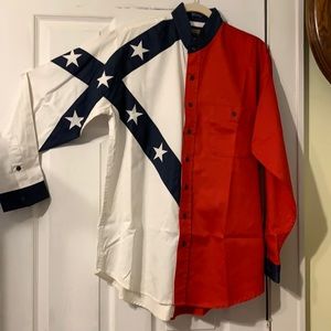 Panhandle Slim flag shirt. Size M